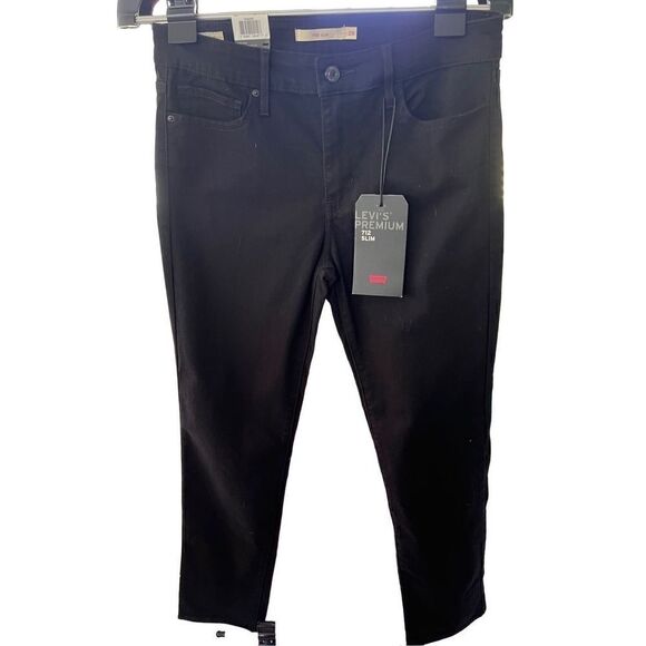 Levi’s Mens Jeans Slim Fit Size W29 30 Black - Picture 3 of 11